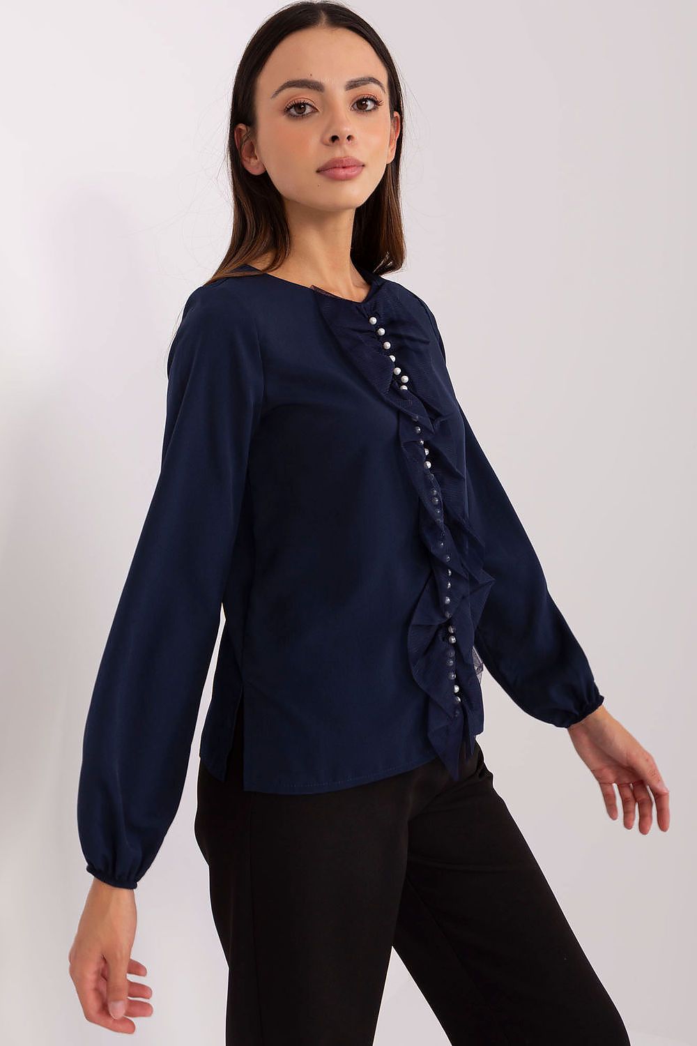   Bluzka Model LK-BZ-506673.36 Navy - Lakerta 