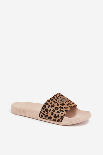  Sandał Klapki Model Big Star SS274715 Panterka/Beige - Step in style 