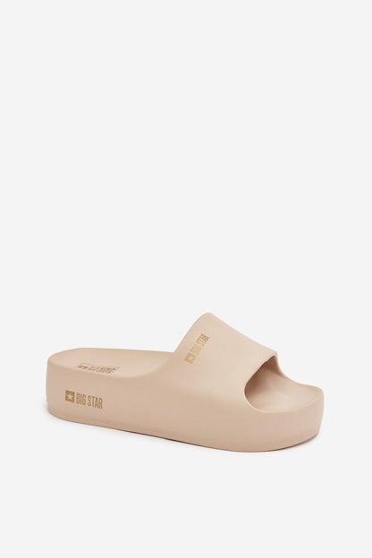  Sandał Klapki Model Big Star SS274722 Beige - Step in style 