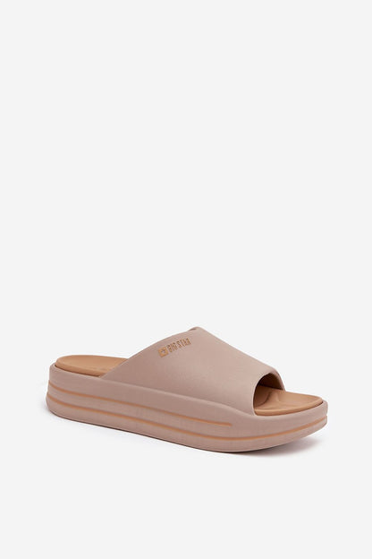  Sandał Klapki Model Big Star SS274424 Dark Beige - Step in style 