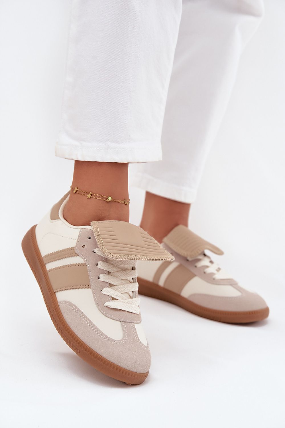   Buty Sportowe Model Ardira BL588P Beige - Step in style 