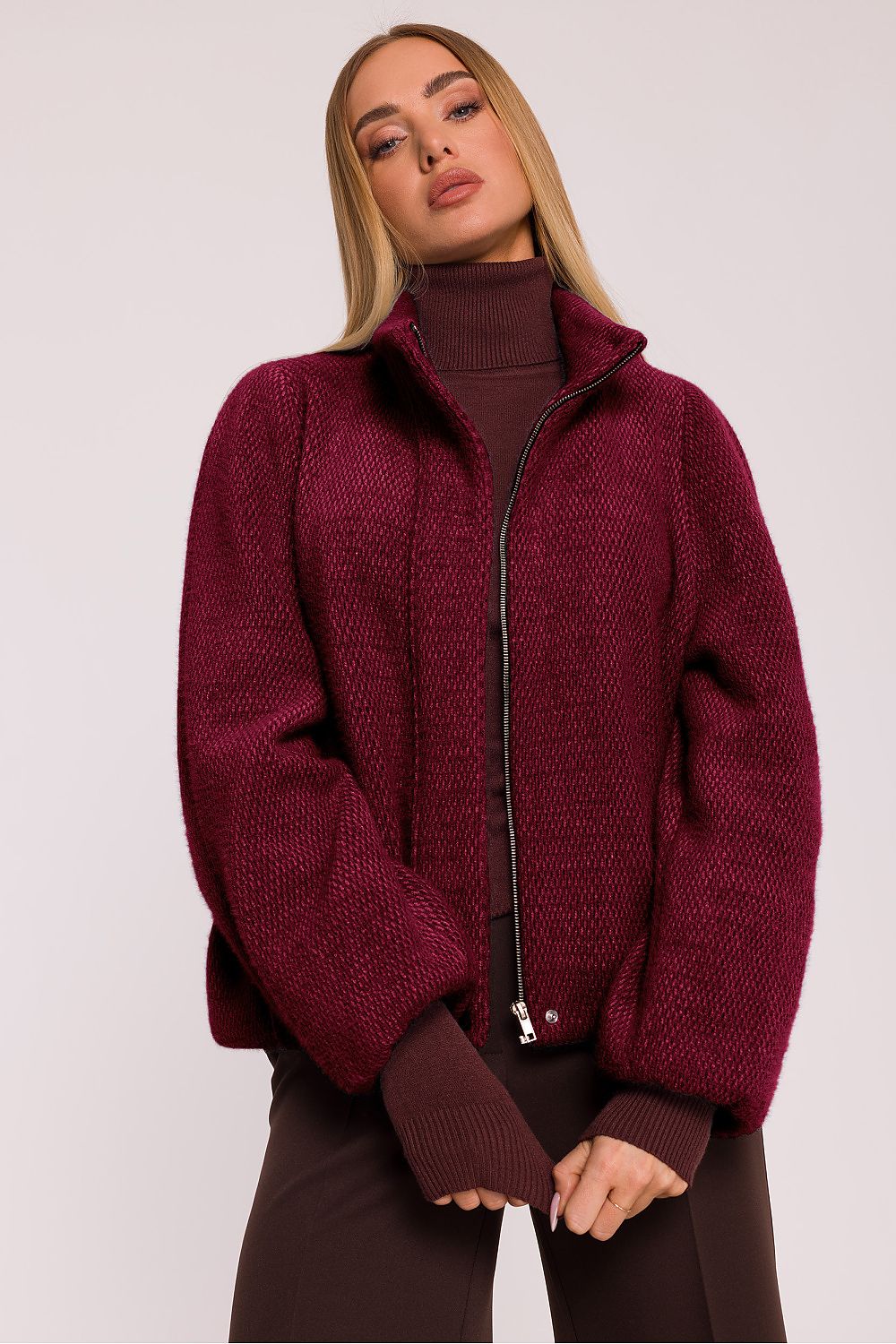   Kurtka Damska Model MOE885 Bordo - Moe 