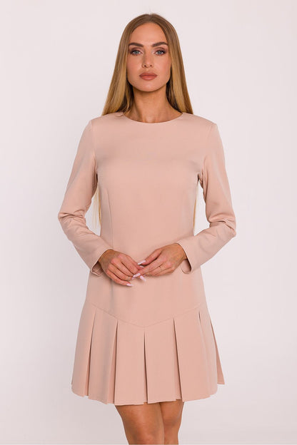  Sukienka Model MOE872 Beige - Moe 