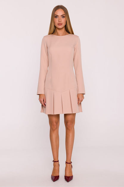  Sukienka Model MOE872 Beige - Moe 
