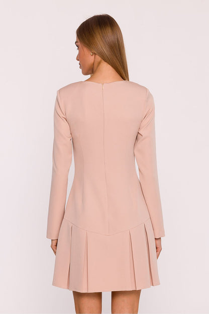  Sukienka Model MOE872 Beige - Moe 