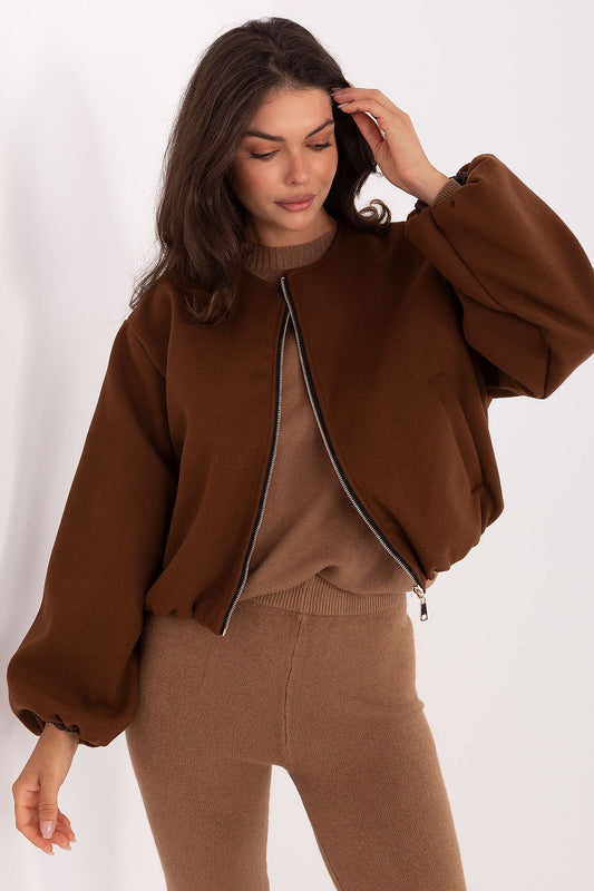   Kurtka Damska Model IT-KR-A8612.46 Brown - Rue Paris 