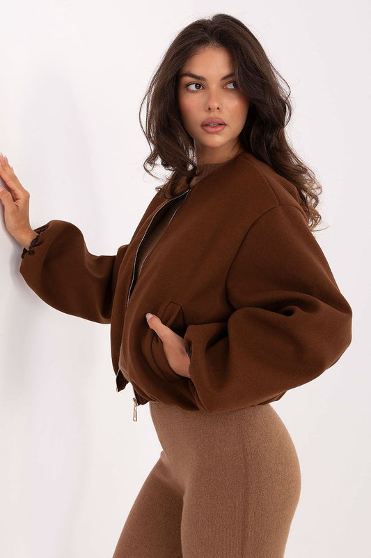   Kurtka Damska Model IT-KR-A8612.46 Brown - Rue Paris 