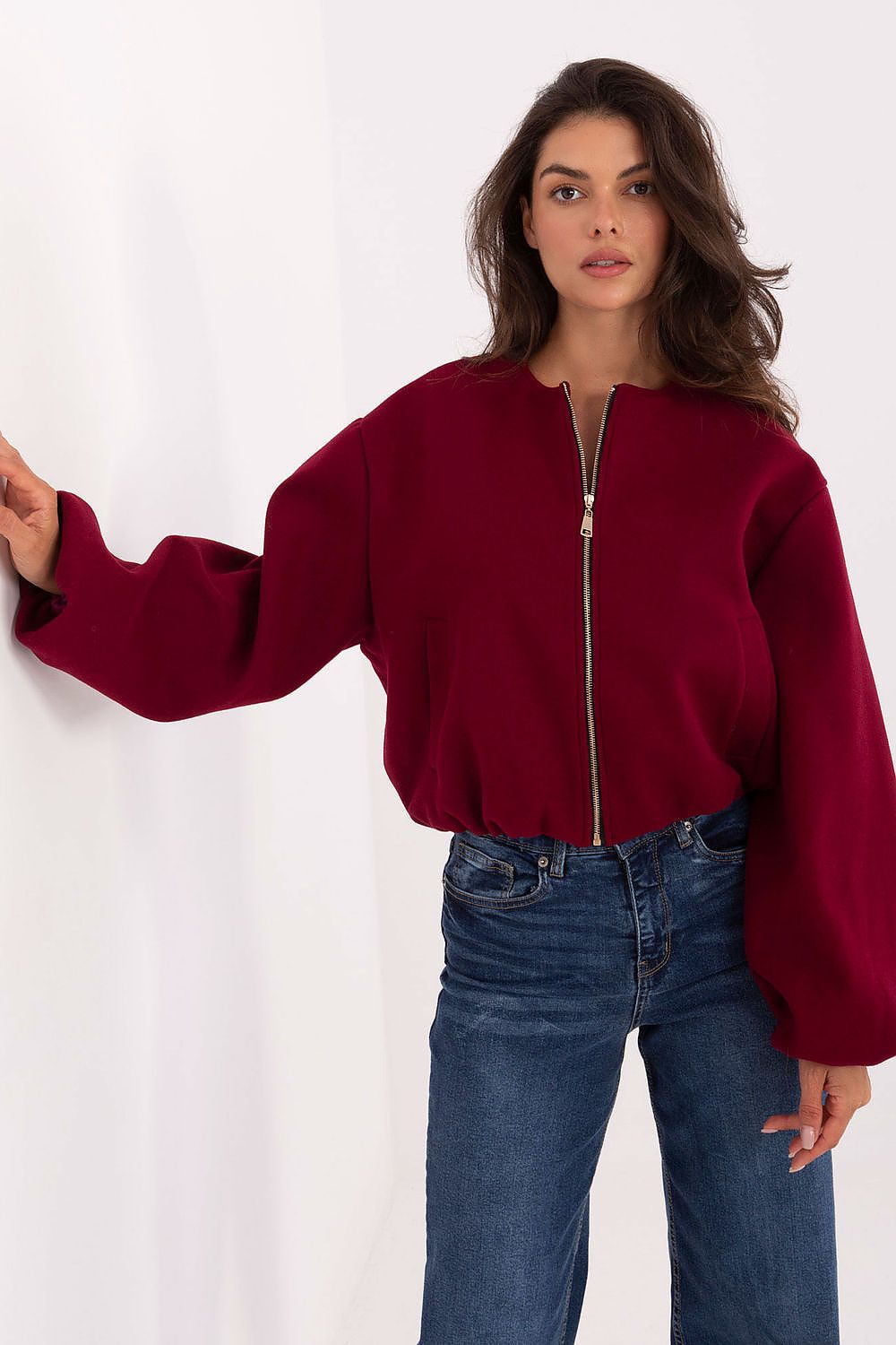   Kurtka Damska Model IT-KR-A8612.46 Bordo - Rue Paris 