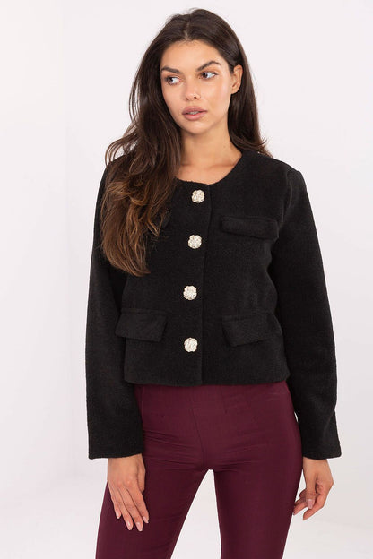   Żakiet Model IT-KR-FL9586.64 Black - Rue Paris 
