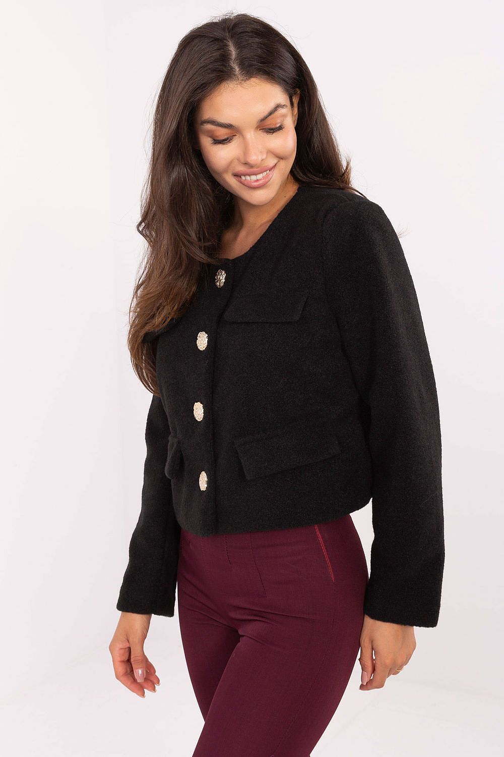  Żakiet Model IT-KR-FL9586.64 Black - Rue Paris 