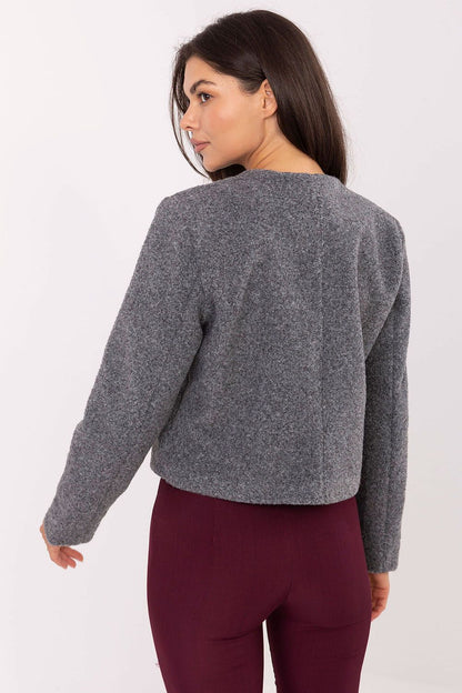   Żakiet Model IT-KR-FL9586.64 Dark Grey - Rue Paris 