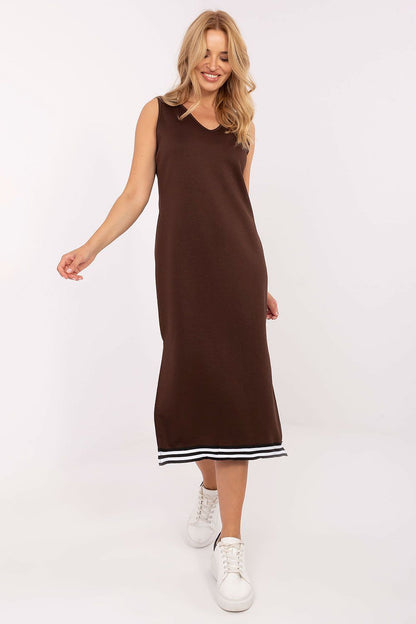  Sukienka Komplet Model IT-KMPL-9719.64 Dark Brown - Rue Paris 