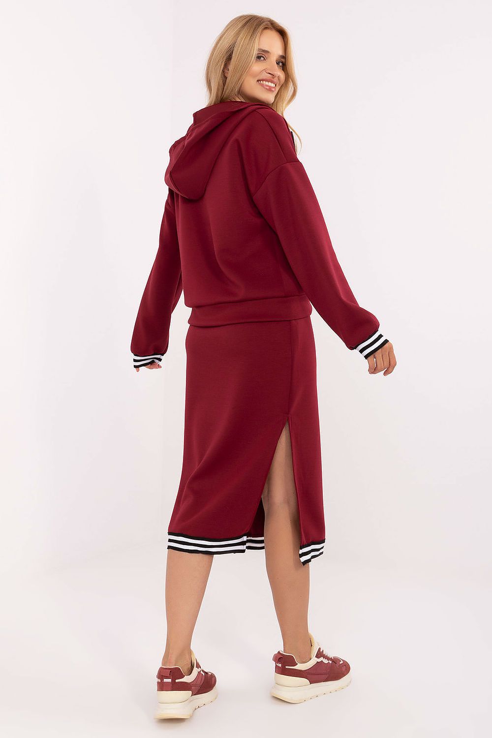  Sukienka Komplet Model IT-KMPL-9719.64 Bordo - Rue Paris 