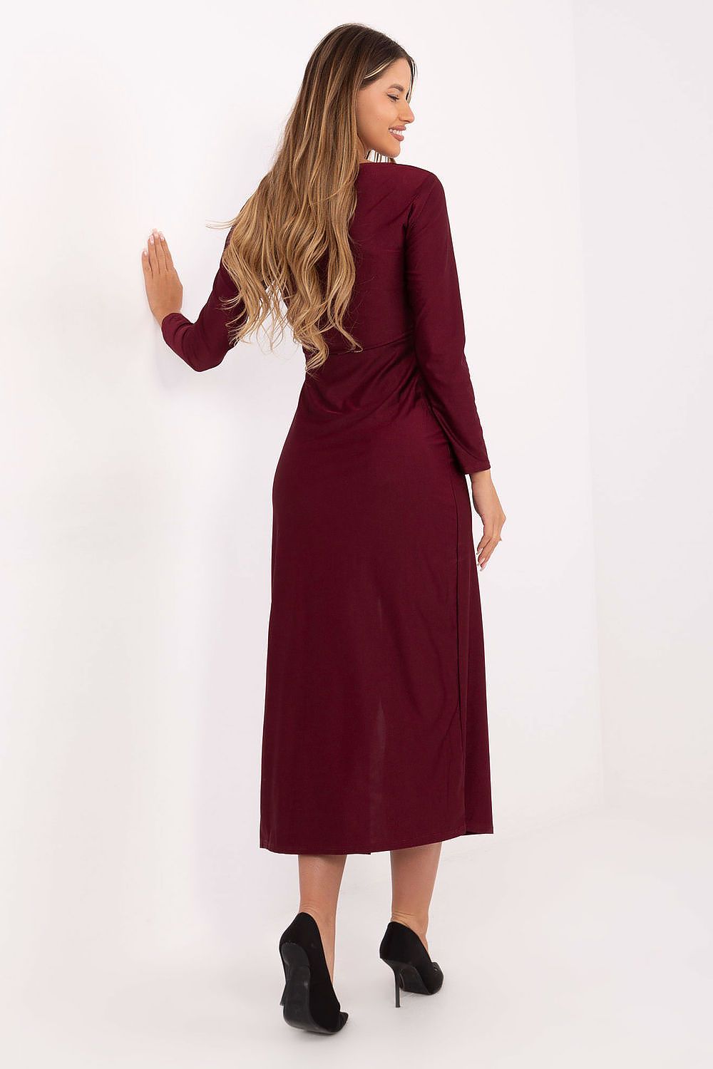  Sukienka Model IT-SK-21609.83 Bordo - Italy Moda 