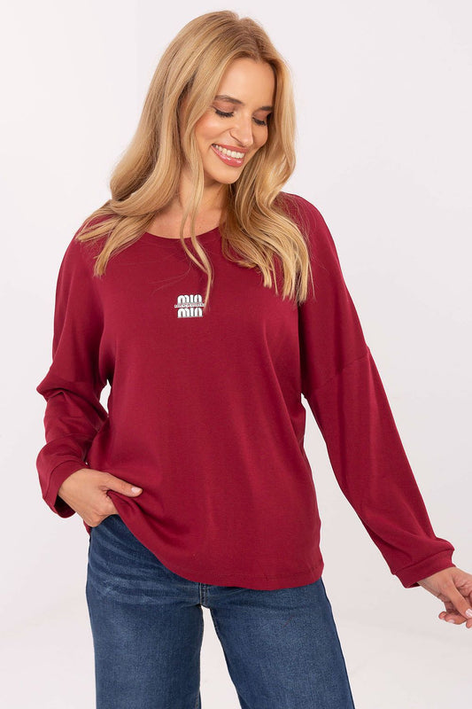   Bluzka Model RV-BZ-A823.49 Bordo - Relevance 
