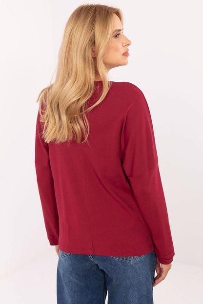   Bluzka Model RV-BZ-A823.49 Bordo - Relevance 