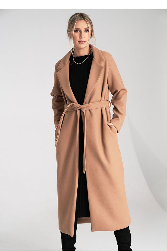   Płaszcz Damski Model M1114 Beige - Figl 