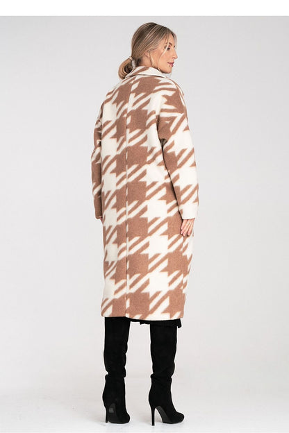  Płaszcz Damski Model M1112 Beige - Figl 