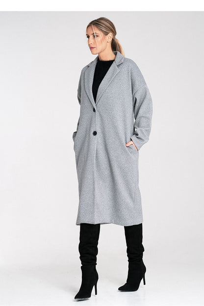   Płaszcz Damski Model M1111 Grey - Figl 