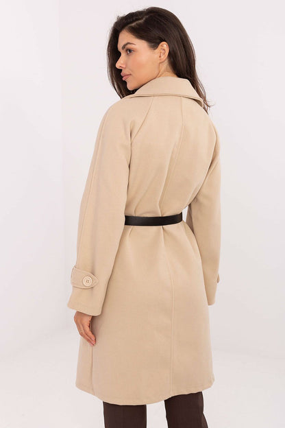   Płaszcz Damski Model IT-PL-FL5712.84 Beige - Rue Paris 