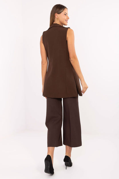   Kamizelka Model IT-KZ-FL5069.84 Brown - Rue Paris 