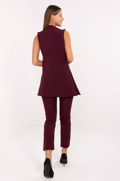   Kamizelka Model IT-KZ-FL5069.84 Bordo - Rue Paris 