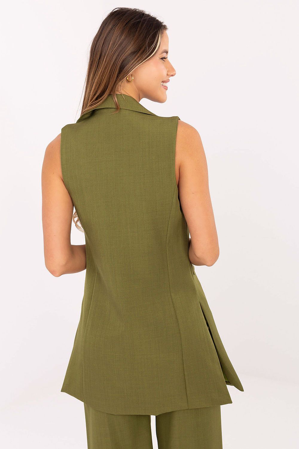   Kamizelka Model IT-KZ-FL5069.84 Oliwka - Rue Paris 