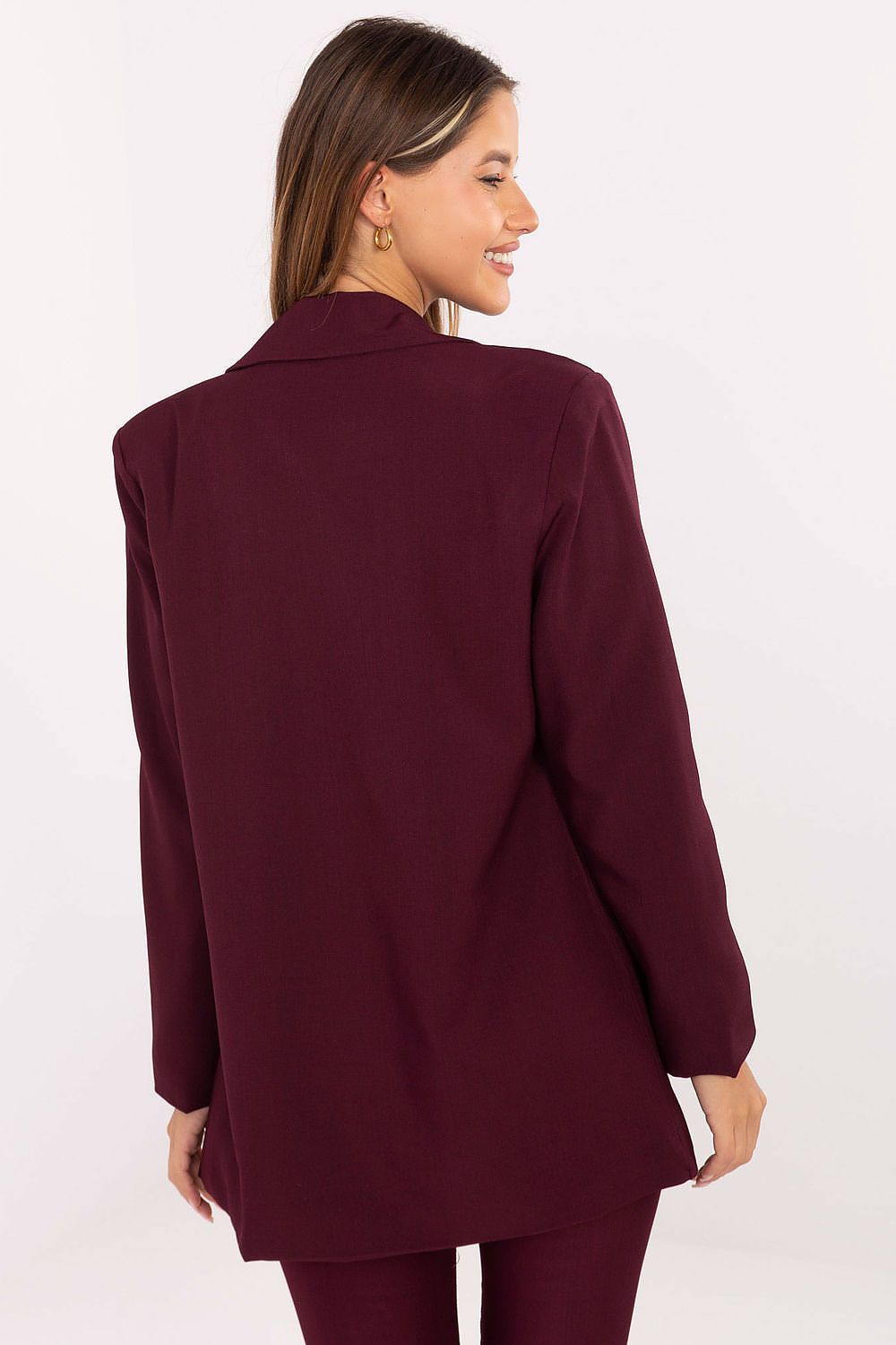   Marynarka Model IT-MA-FL8315.85 Bordo - Rue Paris 