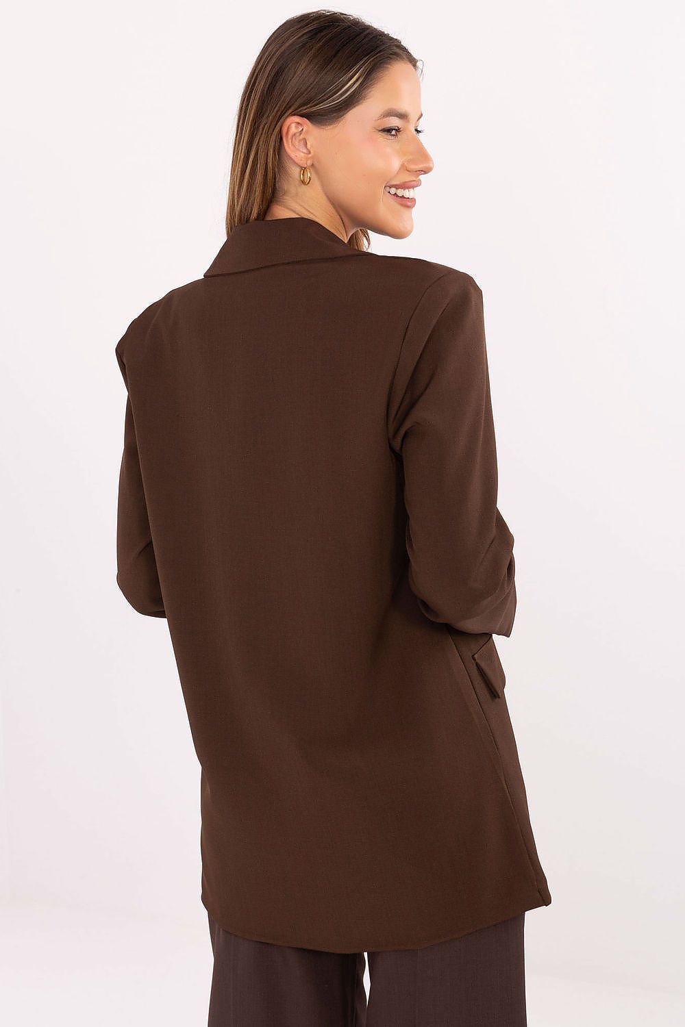   Marynarka Model IT-MA-FL8315.85 Brown - Rue Paris 