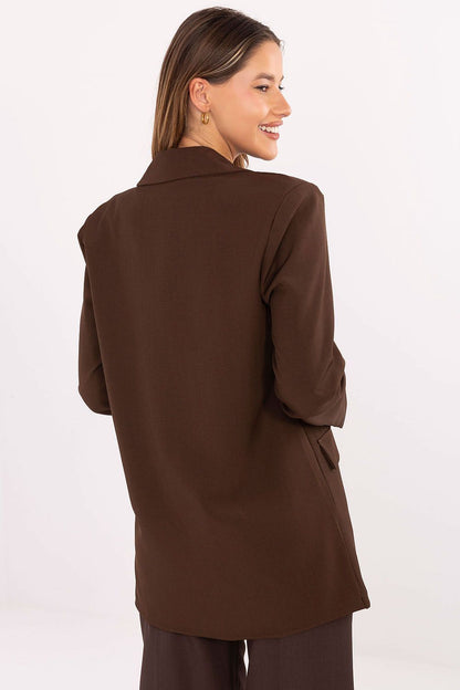   Marynarka Model IT-MA-FL8315.85 Brown - Rue Paris 