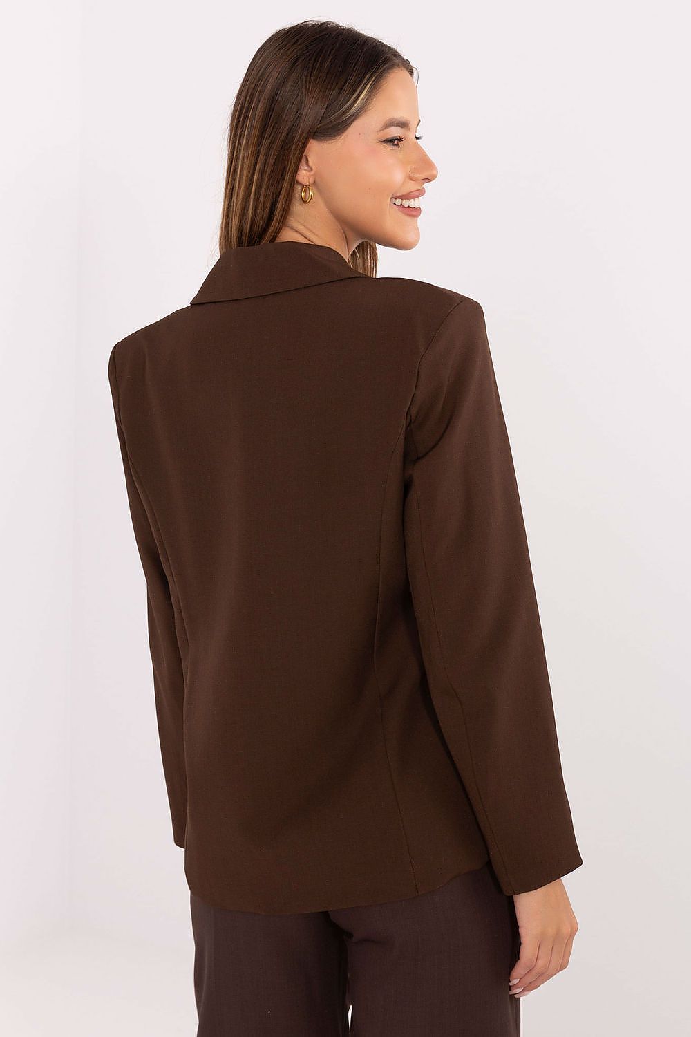   Marynarka Model IT-MA-FL8391.87 Brown - Rue Paris 