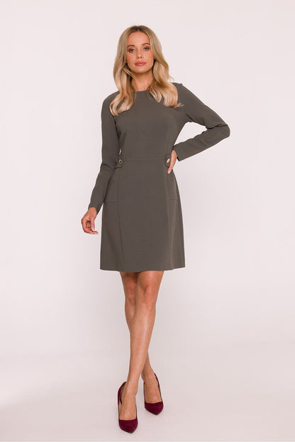  Sukienka Model S419 Khaki - Stylove 