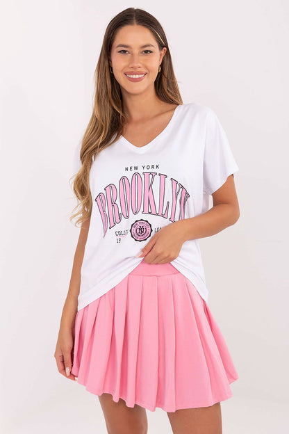  Spódnica Komplet Model RV-KMPL-A774.49 White/Pink - Relevance 