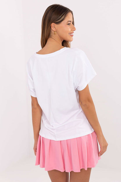  Spódnica Komplet Model RV-KMPL-A774.49 White/Pink - Relevance 