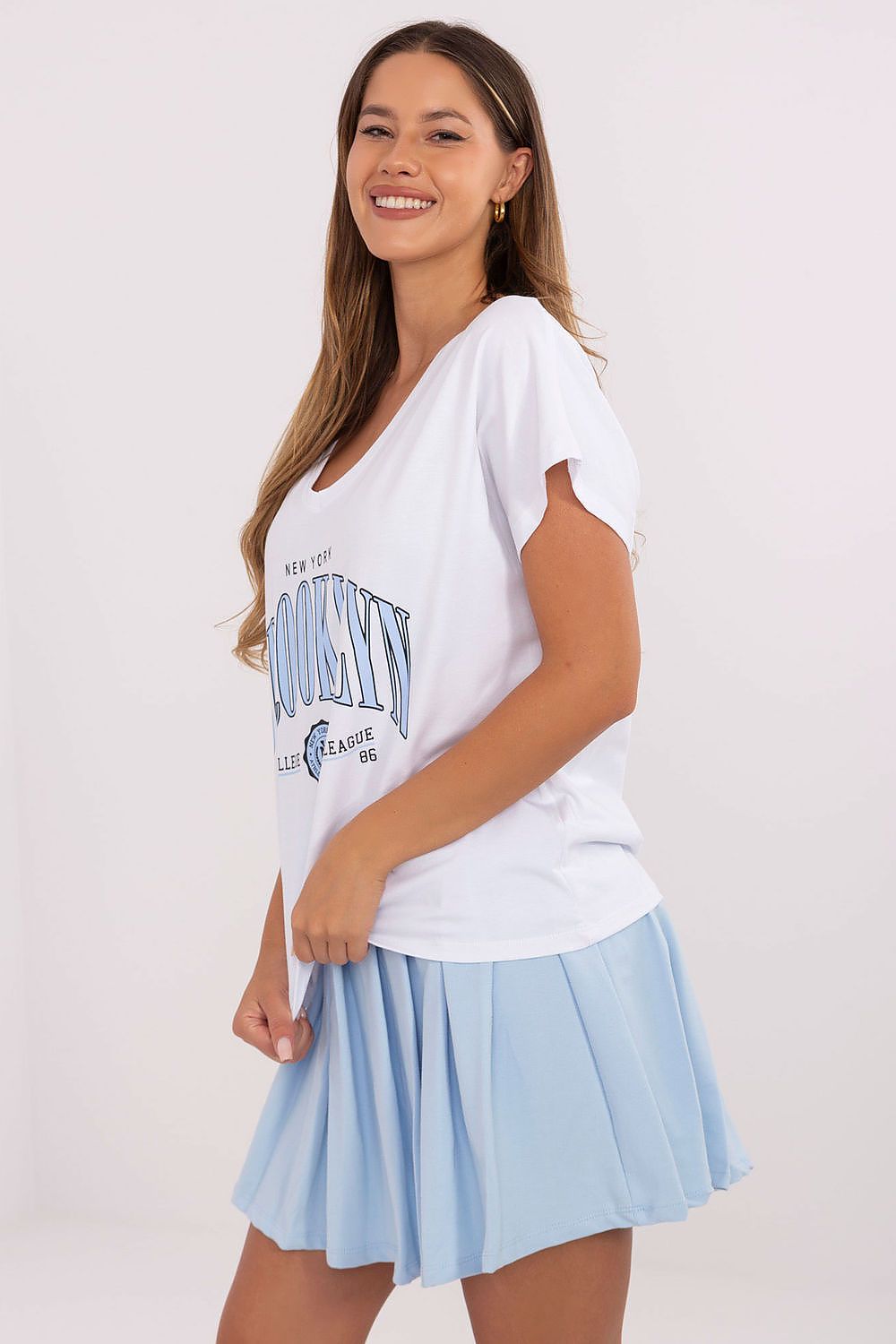  Spódnica Komplet Model RV-KMPL-A774.49 White/Blue - Relevance 