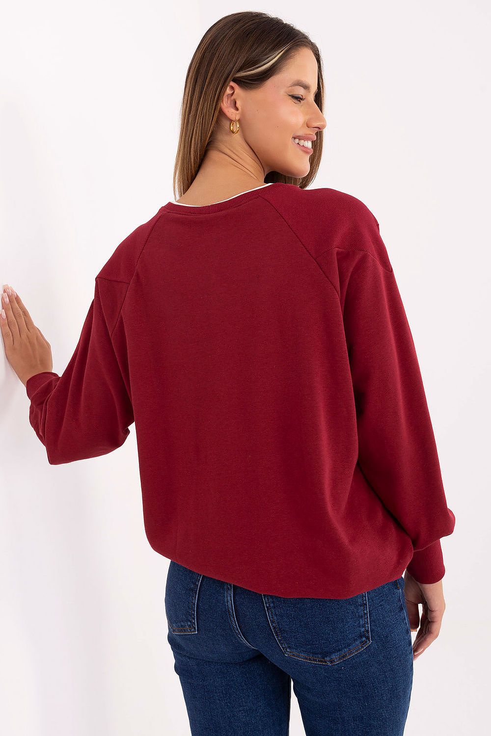   Bluza Damska Model RV-BL-A870.45 Bordo - Relevance 