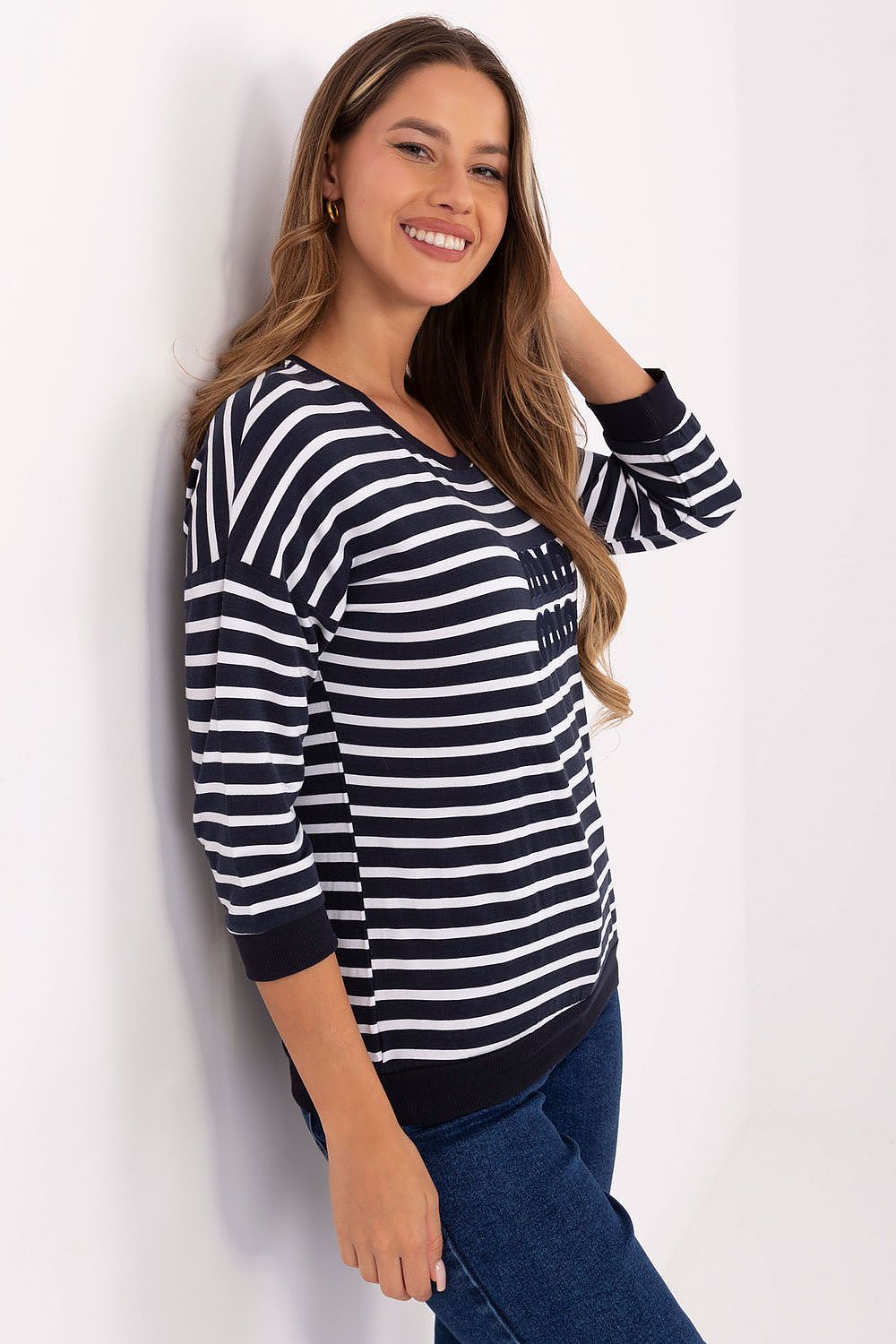   Bluzka Model RV-BZ-A790.47 Navy - Relevance 