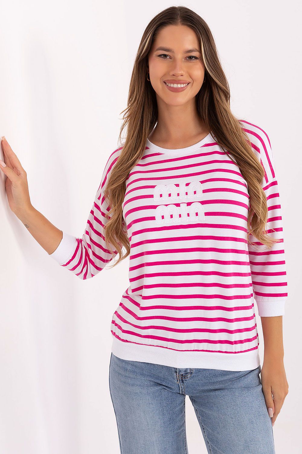   Bluzka Model RV-BZ-A790.47 White/Pink - Relevance 
