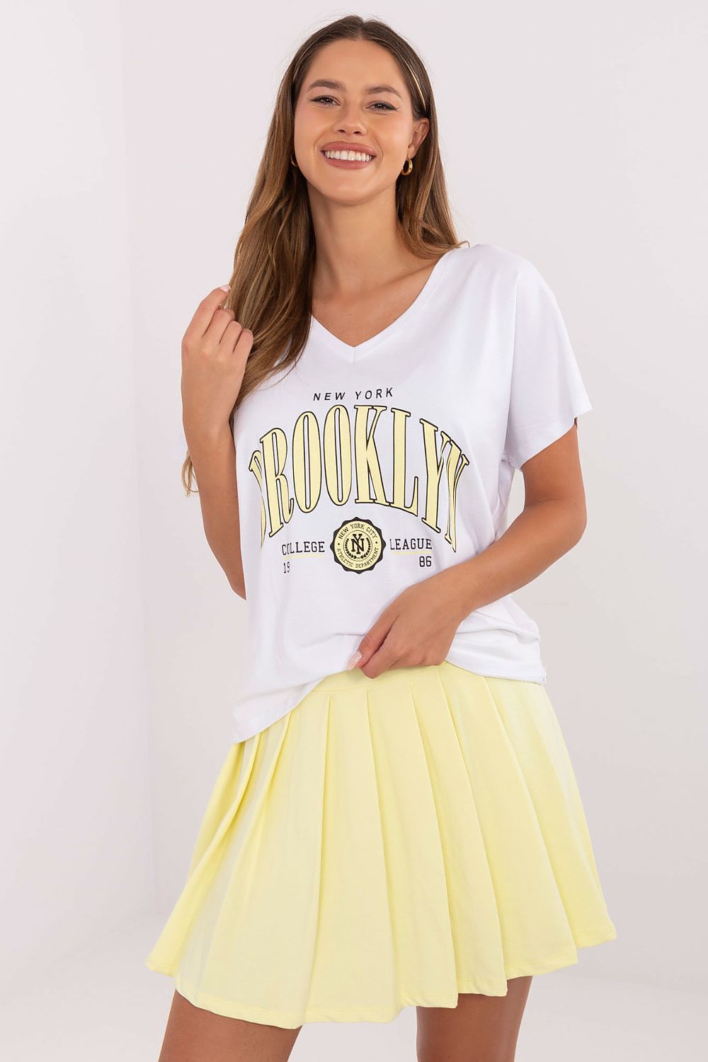  Spódnica Komplet Model RV-KMPL-A774.49 White/Yellow - Relevance 