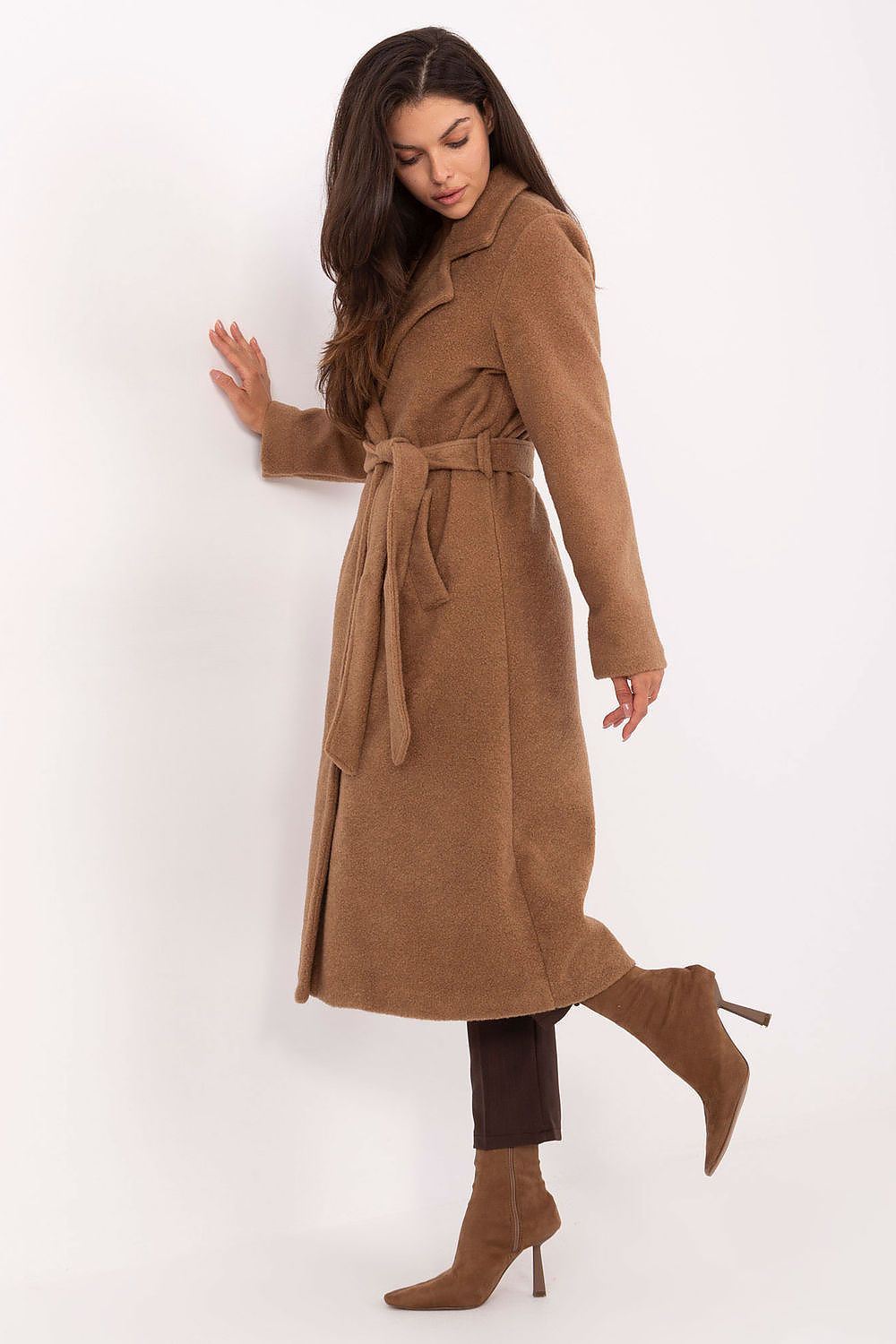   Płaszcz Damski Model IT-PL-96765.17P Camel - Factory Price 