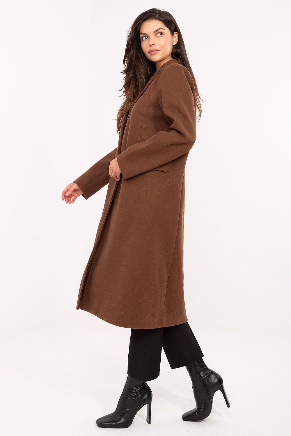   Płaszcz Damski Model IT-PL-80320.65 Brown - Factory Price 