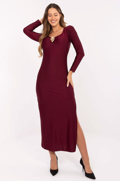  Sukienka Model IT-SK-21619.97 Bordo - Italy Moda 