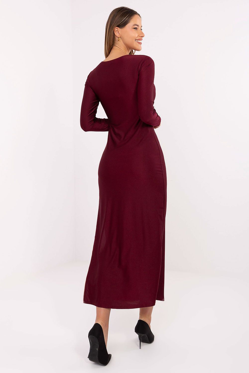  Sukienka Model IT-SK-21619.97 Bordo - Italy Moda 