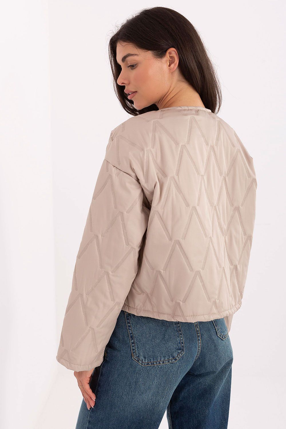   Kurtka Damska Model IT-KR-FL8357.82 Beige - Rue Paris 