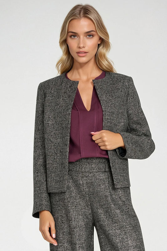   Żakiet typu chanel Z85 Black - Nife 