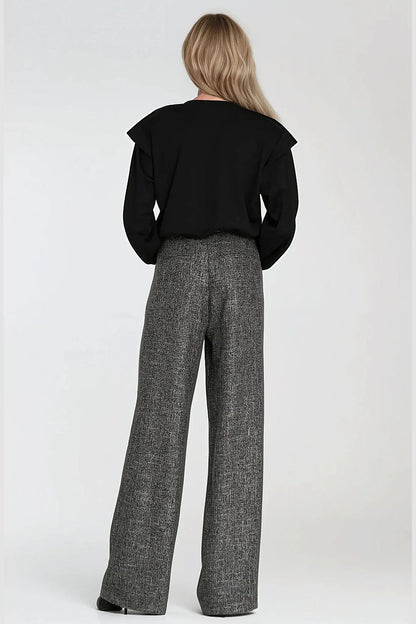   Bluza z wysokimi ściągaczami BL10 Black - Nife 