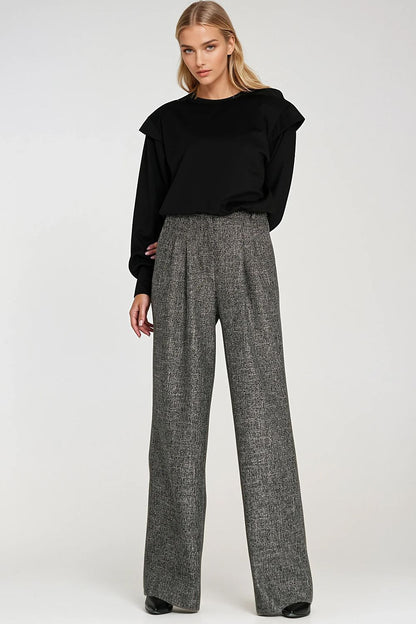   Bluza z wysokimi ściągaczami BL10 Black - Nife 
