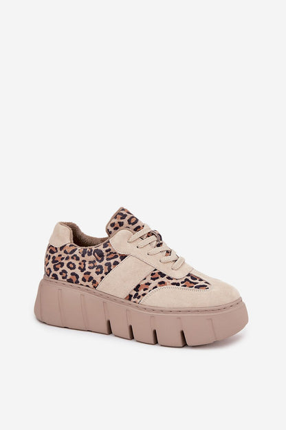   Buty Sportowe Model Vinceza 66841 Panterka Beige - Step in style 