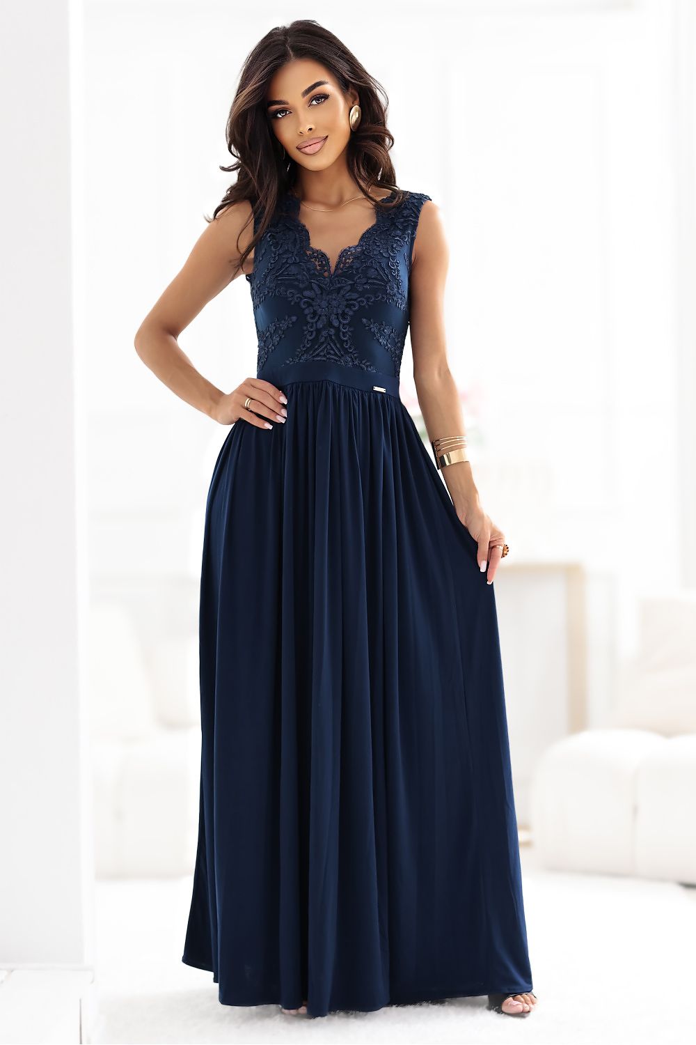  Sukienka Model Lea 215-6 Navy - Numoco 