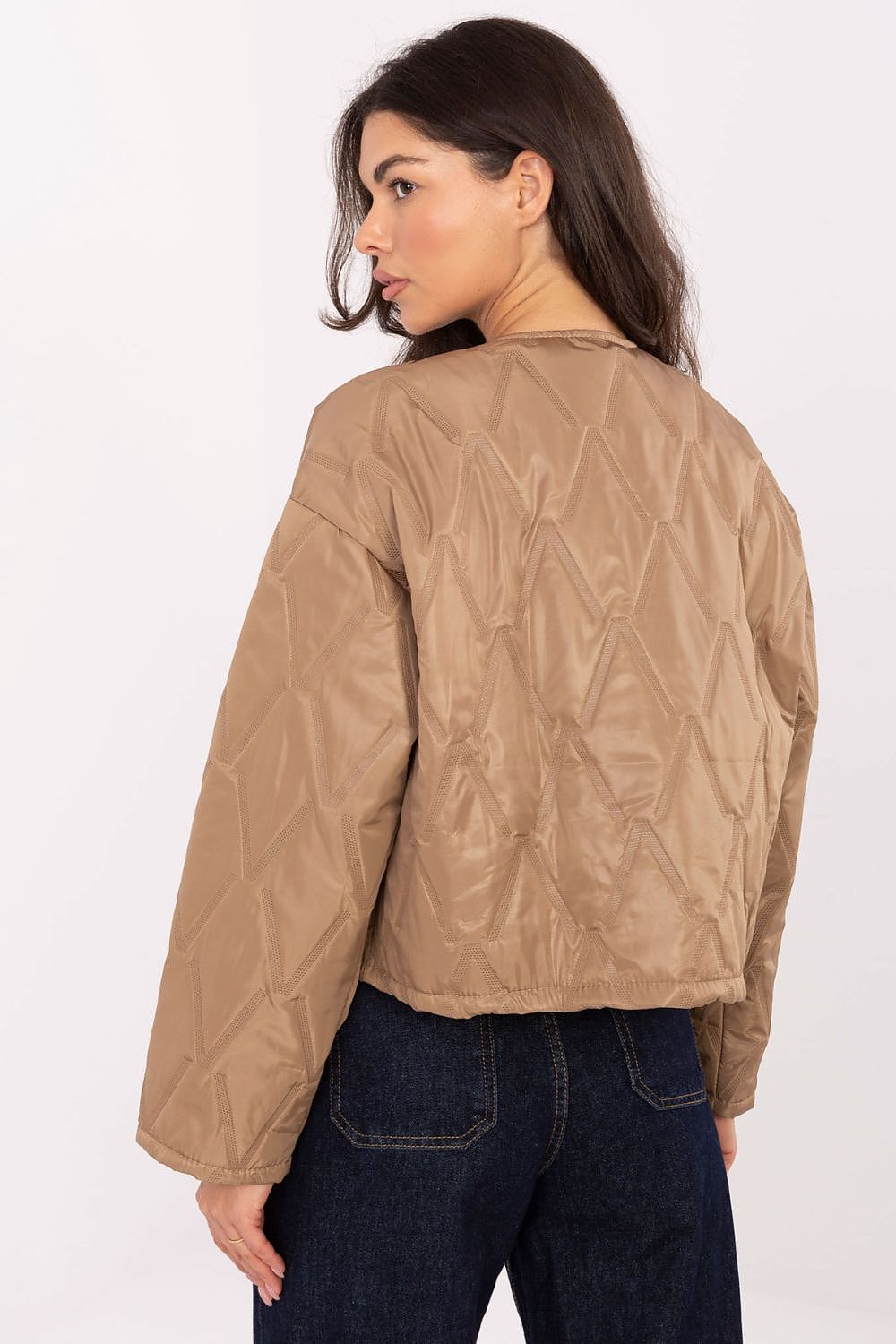   Kurtka Damska Model IT-KR-FL8357.82 Camel - Rue Paris 